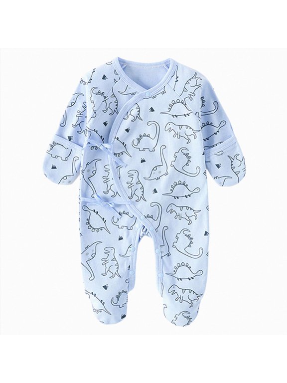 Baby Girl Boy Romper Side Snap Kimono Japanese Cotton Newborn Outfit Newborn-6M