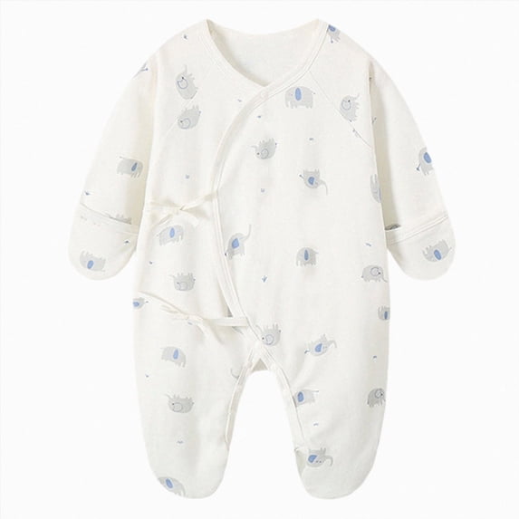 larppty Baby Girl Boy Romper Side Snap Kimono Japanese Cotton Newborn Outfit Newborn-6M