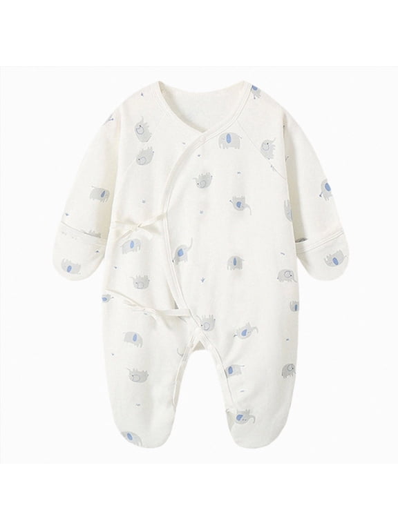 Baby Girl Boy Romper Side Snap Kimono Japanese Cotton Newborn Outfit Newborn-6M