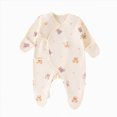 thumbnail image 1 of larppty Baby Girl Boy Romper Side Snap Kimono Japanese Newborn Outfit Newborn-6M, 1 of 3
