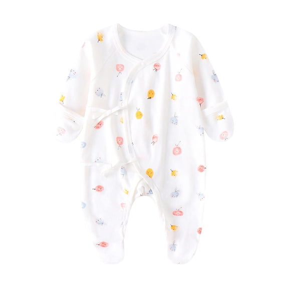 larppty Baby Girl Boy Romper Side Snap Kimono Japanese Newborn Outfit