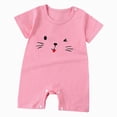 thumbnail image 1 of larppty Baby Girl Summer Bodysuit Cotton Baby Boys Romper Short Sleeve Baby Jumpsuit with Snap Cozy Baby Bodysuit for Boys, 1 of 4