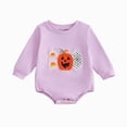 thumbnail image 1 of larppty Baby Halloween Outfit Sweatshirt Bubble Romper Infant Fall Clothes, 1 of 4