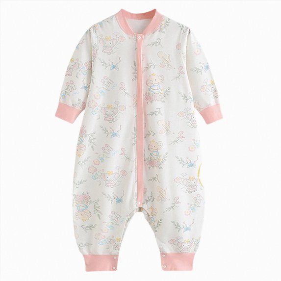 larppty Baby Sleep Sack with Legs Infant Sleepsuit Newborn Long Sleeve Wearable Blanket for Boys Girls