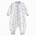 thumbnail image 1 of larppty Baby Sleep Sack with Legs Infant Sleepsuit Newborn Long Sleeve Wearable Blanket for Boys Girls, 1 of 6