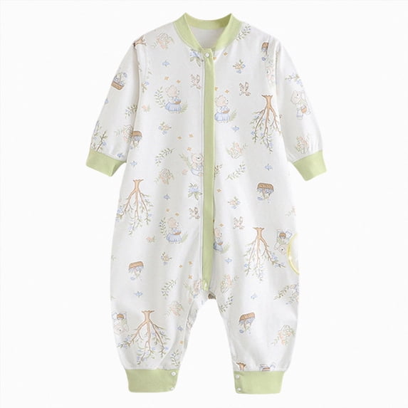 larppty Baby Sleep Sack with Legs Infant Sleepsuit Newborn Long Sleeve Wearable Blanket for Boys Girls