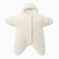 thumbnail image 1 of larppty Baby Starfish Onesie, Cute Thick Fleece Wearable Soft Newborn Baby Infant Warm Swaddle Wrap Sleeping Sack, 1 of 7