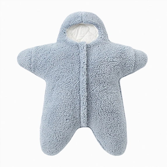 larppty Baby Starfish Onesie, Cute Thick Fleece Wearable Soft Newborn Baby Infant Warm Swaddle Wrap Sleeping Sack