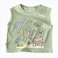 thumbnail image 1 of larppty Baby & Toddler Boy Tank Top - Kid's Sleeveless Muscle Tank(4-5 Years,Green), 1 of 4