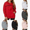 thumbnail image 1 of larppty Cat Pouch Hoodie for Women Oversized Sweatshirts Kitten Dog Pet Carrier Zipper Pocket Cozy Fashion Tops Clothes (Grey, XXL), 1 of 9