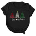 thumbnail image 1 of larppty Christmas Tree Shirt for Women Merry Christmas Printed T-Shirts Short Sleeve Holiday Tee Xmas Gift Tops (Black, XL), 1 of 8