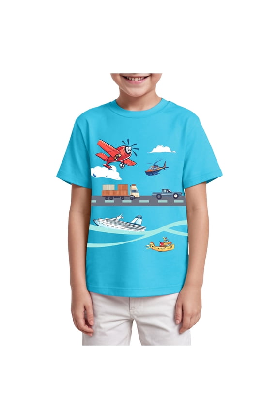 Cute Graphic Shirts for Girls Pink Bow Shirt for Kids Coquette Preppy Clothes Aesthetic Summer Tees Tops for Tweens(Sky Blue, 13-14 Years)