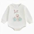 thumbnail image 1 of larppty Duck Baby Clothes Duck Reindeer Embroidery Sweatshirt Romper Farm Baby Boy Hunting Outfit Infant Boys Fall Clothes, 1 of 4