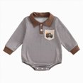 thumbnail image 1 of larppty Halloween Baby Girl Boy Clothes Long Sleeve Pumpkin Graphic Sweatshirt Romper Oversized Fall Winter Halloween, 1 of 6