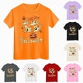 thumbnail image 1 of larppty Halloween Doodles Hearth Toddler T-Shirts Kids Baby Girls Boys Pumpkin Graphic Tee Tops Spooky Season Tops (Orange,5-6 Years), 1 of 7