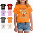 thumbnail image 1 of larppty Halloween Shirts for Kids Boys Girls Toddler Halloween Shirt Pumpkin Shirts Ghost Clothes Short Sleeve Tee 1T-14Y (Orange,3-4 Years), 1 of 7