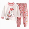 thumbnail image 1 of larppty Holiday Pajamas for Kids Little Big Boy Pajamas Sets Pjs Kids Jammies (Pink,6-12 Months), 1 of 4