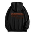 thumbnail image 1 of larppty Hoodie for Women Oversized Long Sleeve Letter Graphic Sweatshirt Pullover Tops Fall Outfits (Black, XXL), 1 of 4