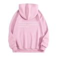 thumbnail image 1 of larppty Hoodie for Women Oversized Long Sleeve Letter Graphic Sweatshirt Pullover Tops Fall Outfits (Pink, S), 1 of 4