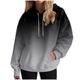 thumbnail image 1 of larppty Hoodies for Women Oversized Sweatshirt Loose Fit Hoodie Drawstring Fall Pullover with Pocket 2025 Fashion Clothes (Dark Gray, S), 1 of 6