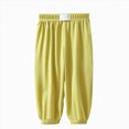 thumbnail image 1 of larppty Kids' Breathable Quick Dry Ice Silk Pants,Unisex Loose Anti-Mosquito, Sun Protection, Elastic Waist, Cuffed Ankles, 1 of 4