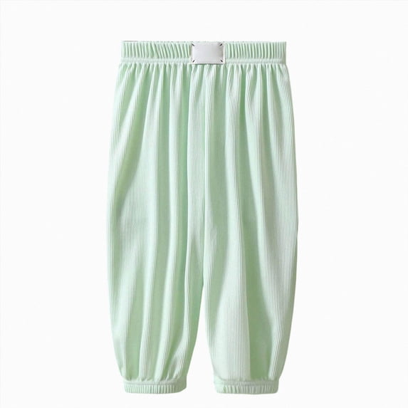 larppty Kids' Breathable Quick Dry Ice Silk Pants,Unisex Loose Anti-Mosquito, Sun Protection, Elastic Waist, Cuffed Ankles