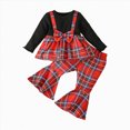 thumbnail image 1 of larppty Kids Girl Pant Set Long Sleeve Pullover and Soft Pants Toddler Infant Warm Clothes Sets Cute Outfits for Fall (Red,3-9 Months), 1 of 5