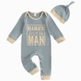 thumbnail image 1 of larppty Newborn Baby Boy Clothes Outfits Letter Prined Romper Pants Set Infant Baby Boy Clothing 0 3 6 9 12 18 Months, 1 of 7
