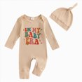 thumbnail image 1 of larppty Newborn Baby Boy Halloween Outfit Infant Romper Jumpsuit with Hat, 1 of 7