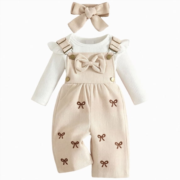 larppty Newborn Baby Girl Clothes Long Sleeve Fack Two Piece Romper | Fall Baby Girl Clothes One Piece Gingerbread Man Jumpsuit Warm Cute Romper Baby Girl Winter Outfits 0 3 6 9 12 18 Months