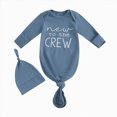 thumbnail image 1 of larppty Newborn Boy Girl Coming Home Outfit Baby Infant Sleeper Gown Nightgown Outfits Cute Fall Winter Pajamas and Hat, 1 of 4