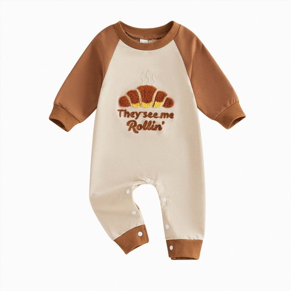 larppty Newborn Girl Boy Thanksgiving Clothes Infant Sweatshirt Jumpsuit Turkey Romper Baby First Thanksgiving Outfit
