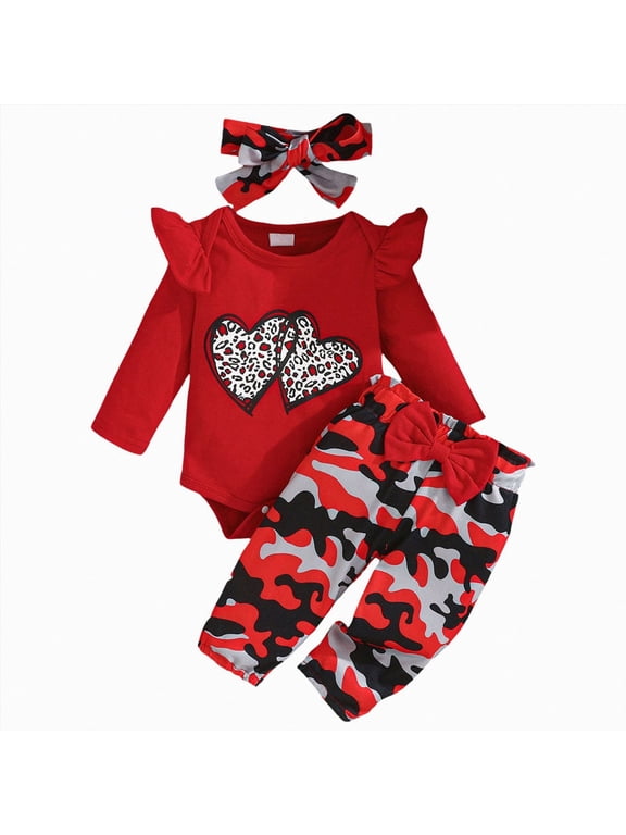 Preemie Newborn Infant Baby Girls Clothes Ribbed Romper Bodysuit Pants Set Fall Winter Outfits