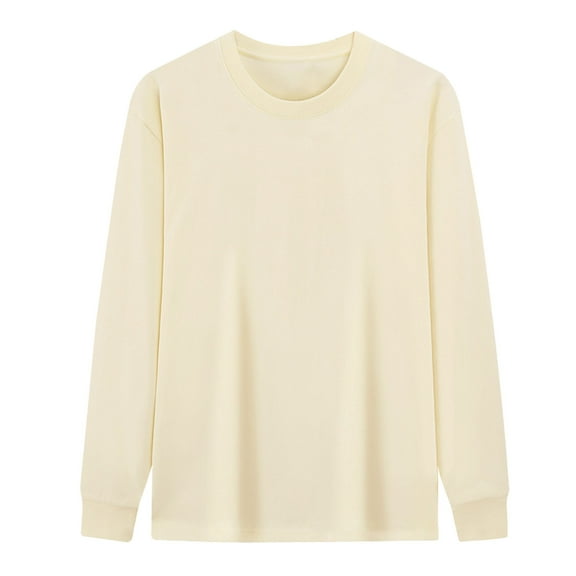 larppty Solid Color Thermal Shirts for Women Base Layer Soft Long Sleeve Top Thermal Underwear Winter Cold Weather (Beige, 3XL)