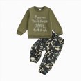 thumbnail image 1 of larppty Toddler Baby Boy Clothes Letter Print Tops Camouflage Pants Outfits | Kids,Fall Winter,Long Sleeve,Boys Clothing (Camouflage,3-4 Years), 1 of 4