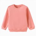 thumbnail image 1 of larppty Toddler Baby Pullover Sweatshirt,Long Sleeve Infant Boy Girl Crewneck Active Tshirts (Pink,5-6 Years), 1 of 7