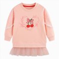 thumbnail image 1 of larppty Toddler Girls Sweatshirt Dress Cotton Winter Long Sleeve Shirts with Tutu Skirts Kids Casual Pullover Outwear(Light Pink,6-7 Years), 1 of 9