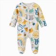 thumbnail image 1 of larppty Unisex Baby Cotton Multi-Pieces Layette Set Infants Long Sleeve Bodysuits Pants Shirts Gift Set Pack, 1 of 6