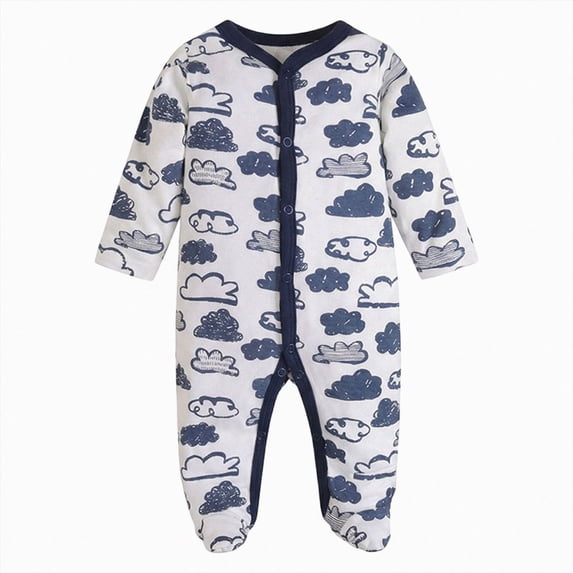 larppty Unisex Baby Cotton Multi-Pieces Layette Set Infants Long Sleeve Bodysuits Pants Shirts Gift Set Pack