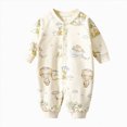 thumbnail image 1 of larppty Unisex Footless Newborn Baby Sleepers Pajamas Romper Boys Girls Long Sleeve, 1 of 4