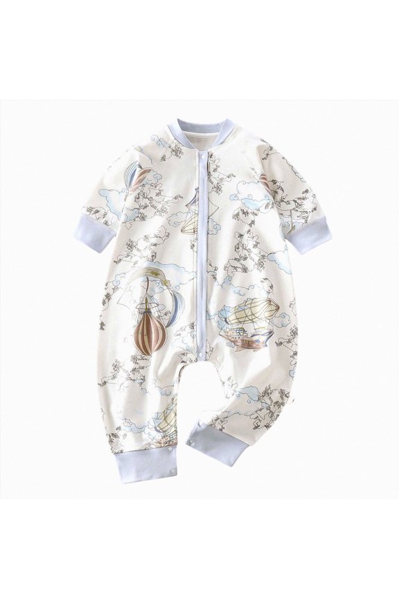 Unisex Sleep and Play Pajama, Footless One-Piece Zipper PJ | Soft footed sleep & play features a loose, relaxed fit and 2-way zipper for easy nighttime changes