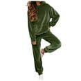 thumbnail image 1 of larppty Velour Lounge Sets for Women 2 Piece Velvet Tracksuits Jogging Hoodie Sweatsuits Soft Sports Leisure Jogger Outfit（AG， XXL）, 1 of 9