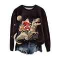 thumbnail image 1 of larppty Vintage Christmas Sweatshirts for Women Ugly Xmas Tops Santa Graphic Outfits Fashion Pullover Shirts (Black, L), 1 of 6