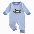 thumbnail image 1 of larppty Western Baby Boy Clothes Infant Cowboy Mallard Duck Romper Rodeo Country Hunting Jumpsuit Fall Winter Outfit, 1 of 7