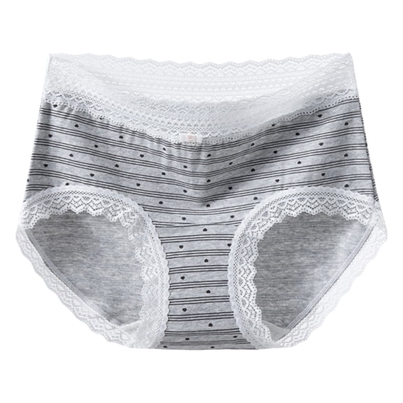 larppty Womens Cotton Underwear Hipster Stretch Breathable Panties For Women（Grey， M）