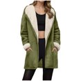thumbnail image 1 of larppty Womens Winter Coats Warm Soft Sherpa Fleece Lined Jackets Hooded Parka Coat Outerwear 2025 (AG, XXL), 1 of 8