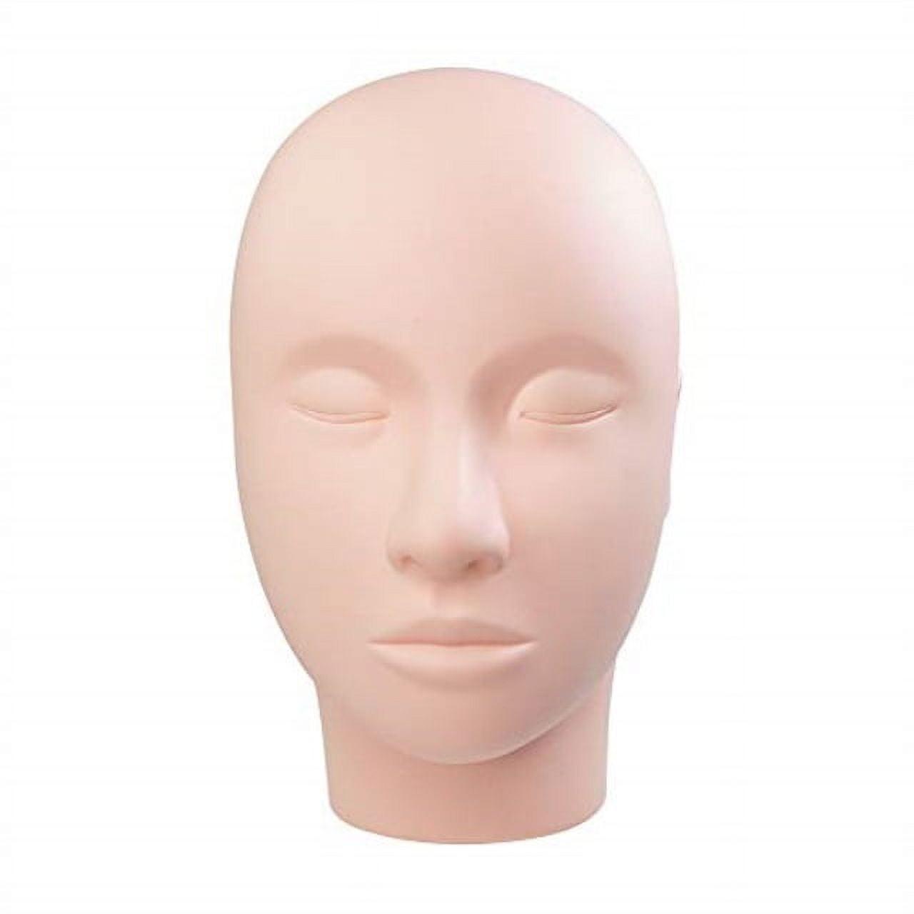 lashview rubber practice training head manikin cosmetology mannequin doll  face head eyelashes makeup mannequin head 