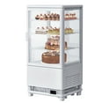 thumbnail image 1 of lass Countertop Display Refrigerator, Showcase Your Pastry Cakes with Style in this 2.8 Cu. Ft Display Case, Featuring Adjustable Shelves, Interior LED Lighting, Auto Defrost, 1 of 5