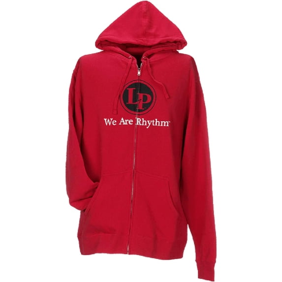 latin percussion We Are Rhythm Red Hoodie- Size Small