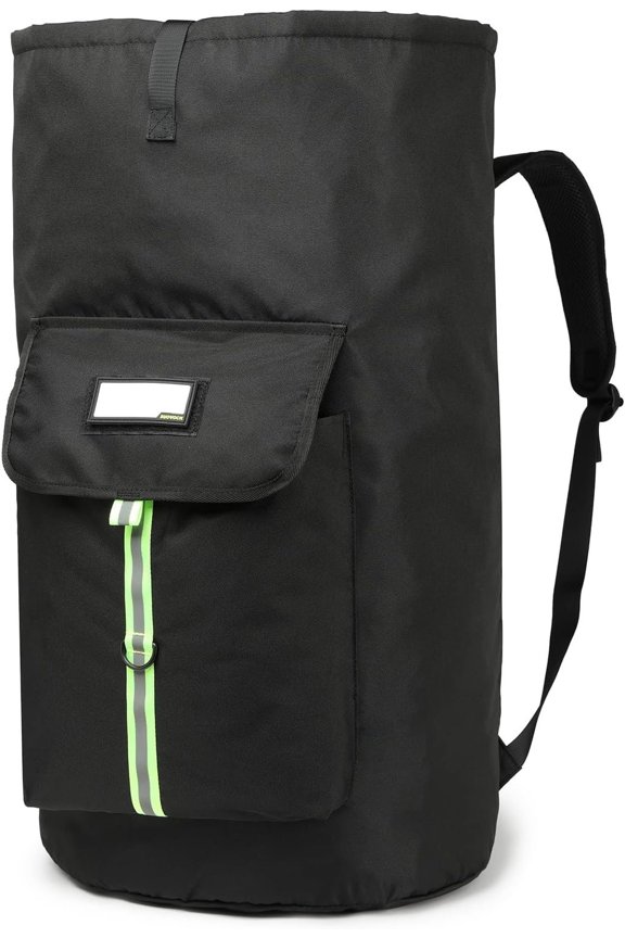 laundry bag backpack,extra-large heavy duty laundry bags,laundry backpack for college students,drawstring closure (Black Laundry Backpack Bag)